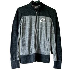 Nike Sports wear Gym Vintage full zip Track Jacket mock neck sports lounge XS